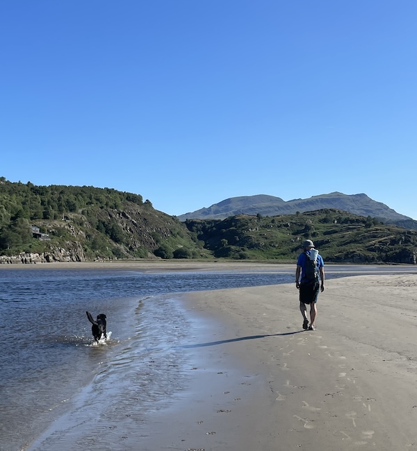 Me walking the boy