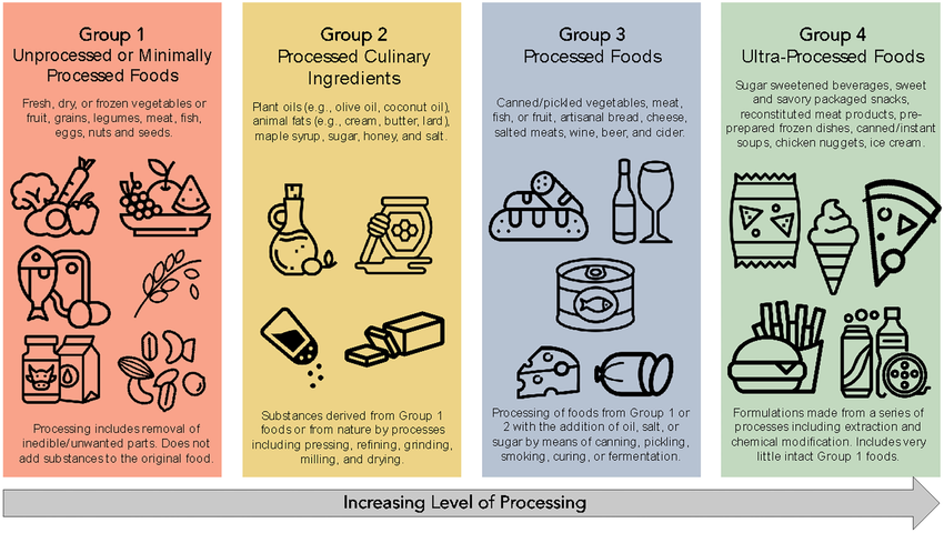 the 4 Nova groups with examples - similar to table below